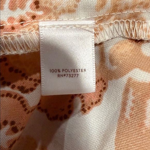 LC Lauren Conrad Pink Paisley Bell Sleeve Tie Blouse Medium cottagecore boho - Picture 7 of 7